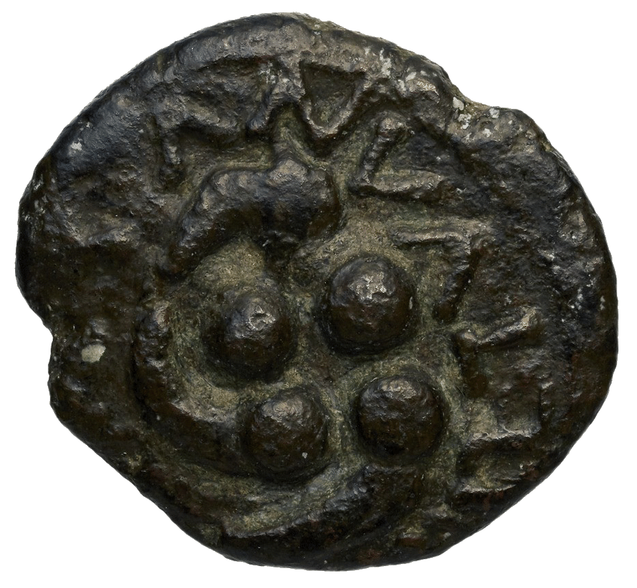 Monnaie sotiate au nom du roi Adiatuanos — revers