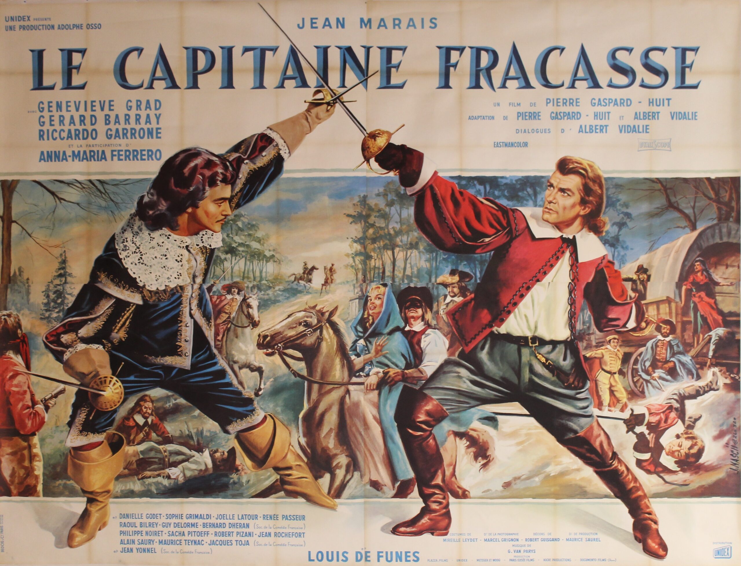 Affiche du Capitaine Fracasse, 1961