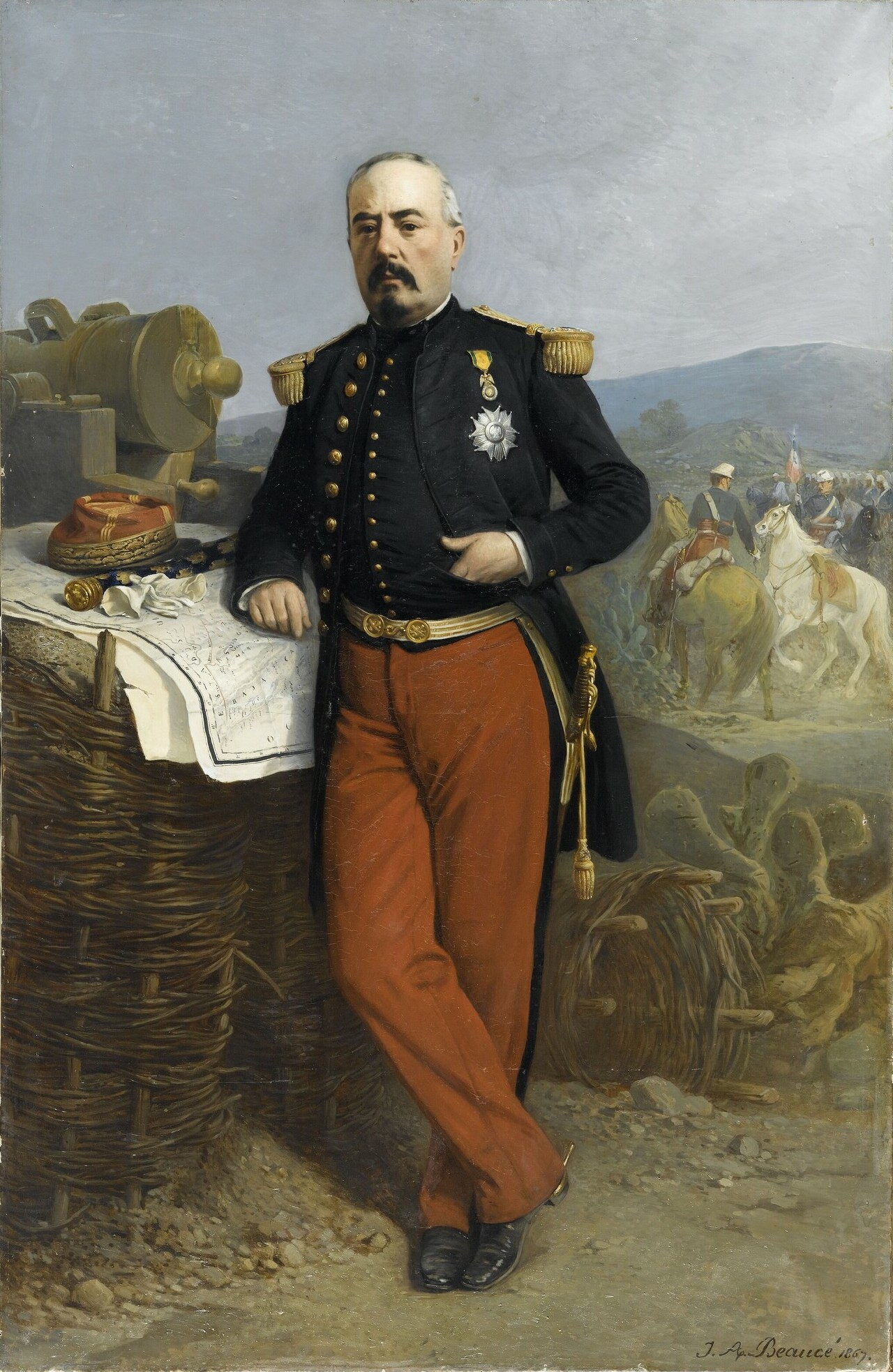 Le maréchal Achille Bazaine, portrait par Jean-Adolphe Beaucé