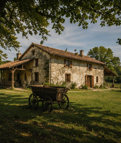 Ancienne ferme gasconne dans la campagne