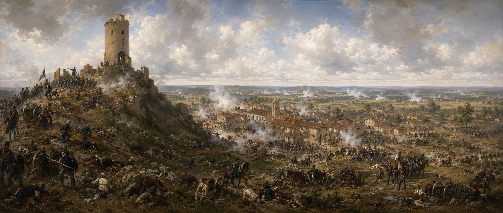 La Spia d'Italia dominant Solferino et la plaine lombarde