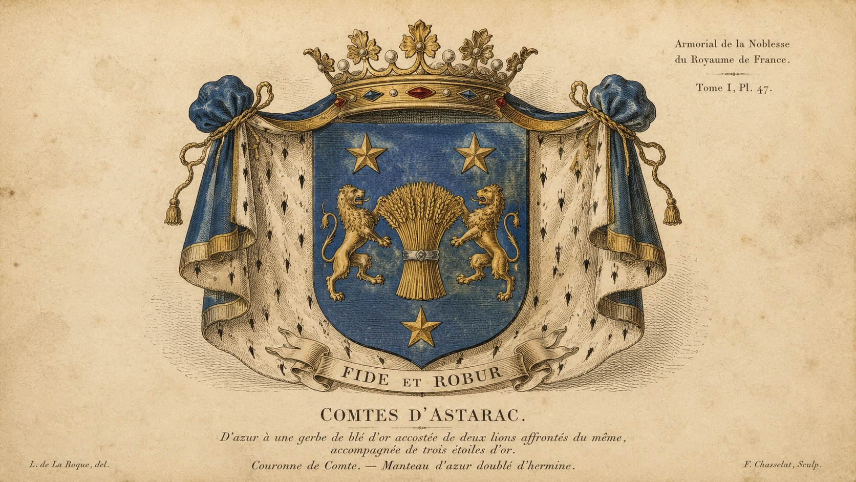 Blason ancien des comtes d’Astarac