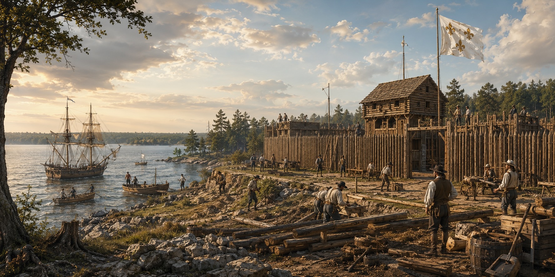 Évocation du fort Pontchartrain du Détroit
