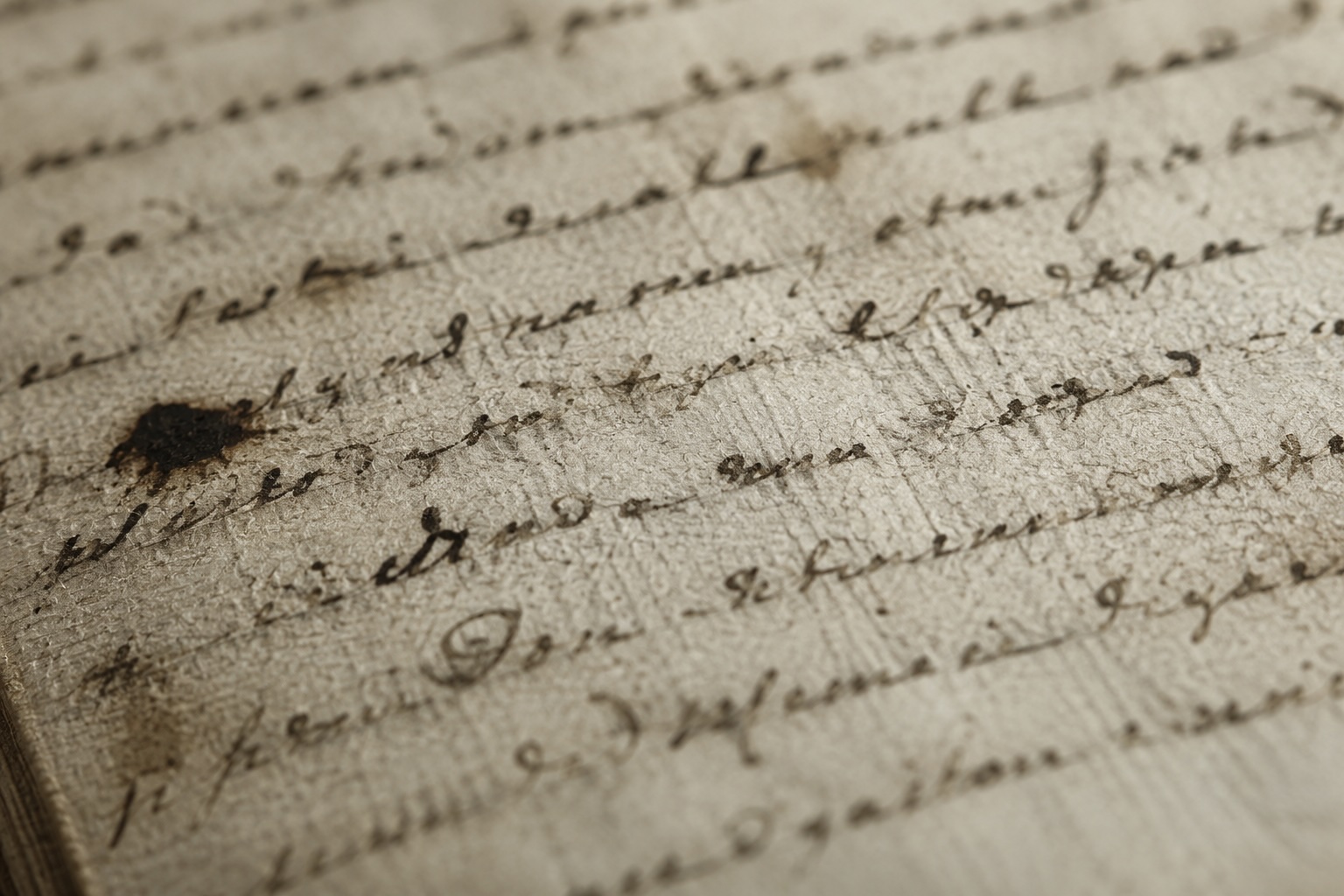 Page manuscrite ancienne, écriture cursive à l’encre brune