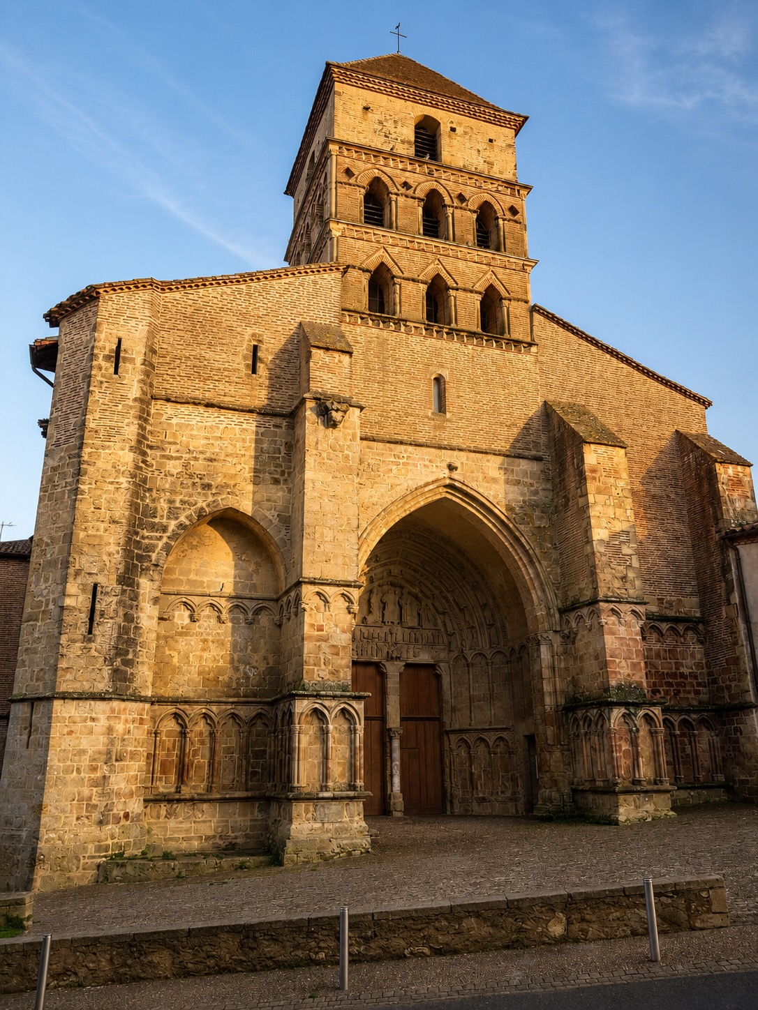 Façade de l'église Sainte-Quitterie d'Aire-sur-l'Adour