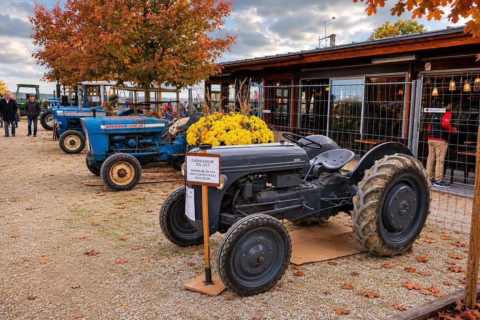Tracteur Farmall de 1951 exposé à la foire
