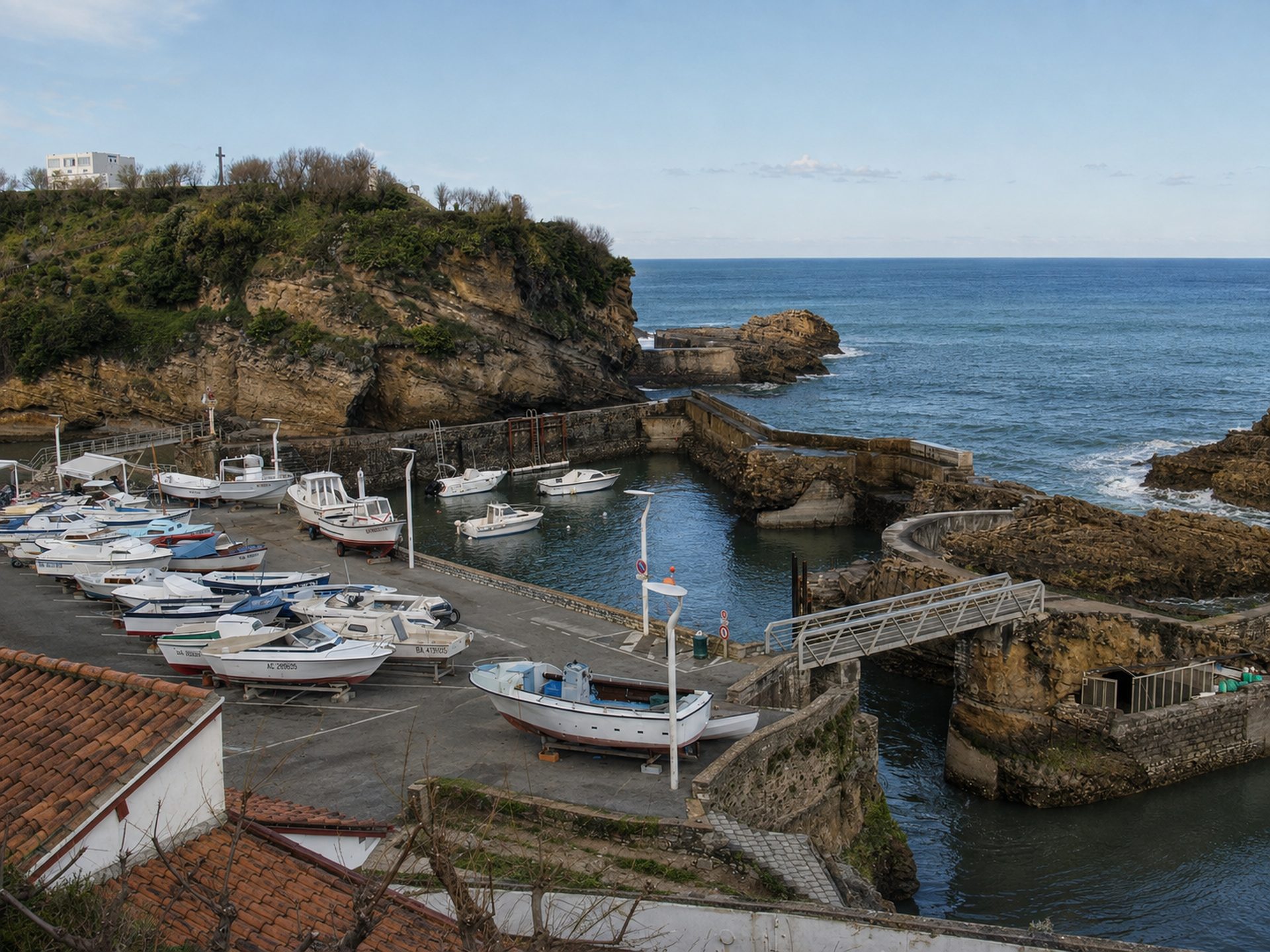 Le Port-Vieux de Biarritz et ses embarcations