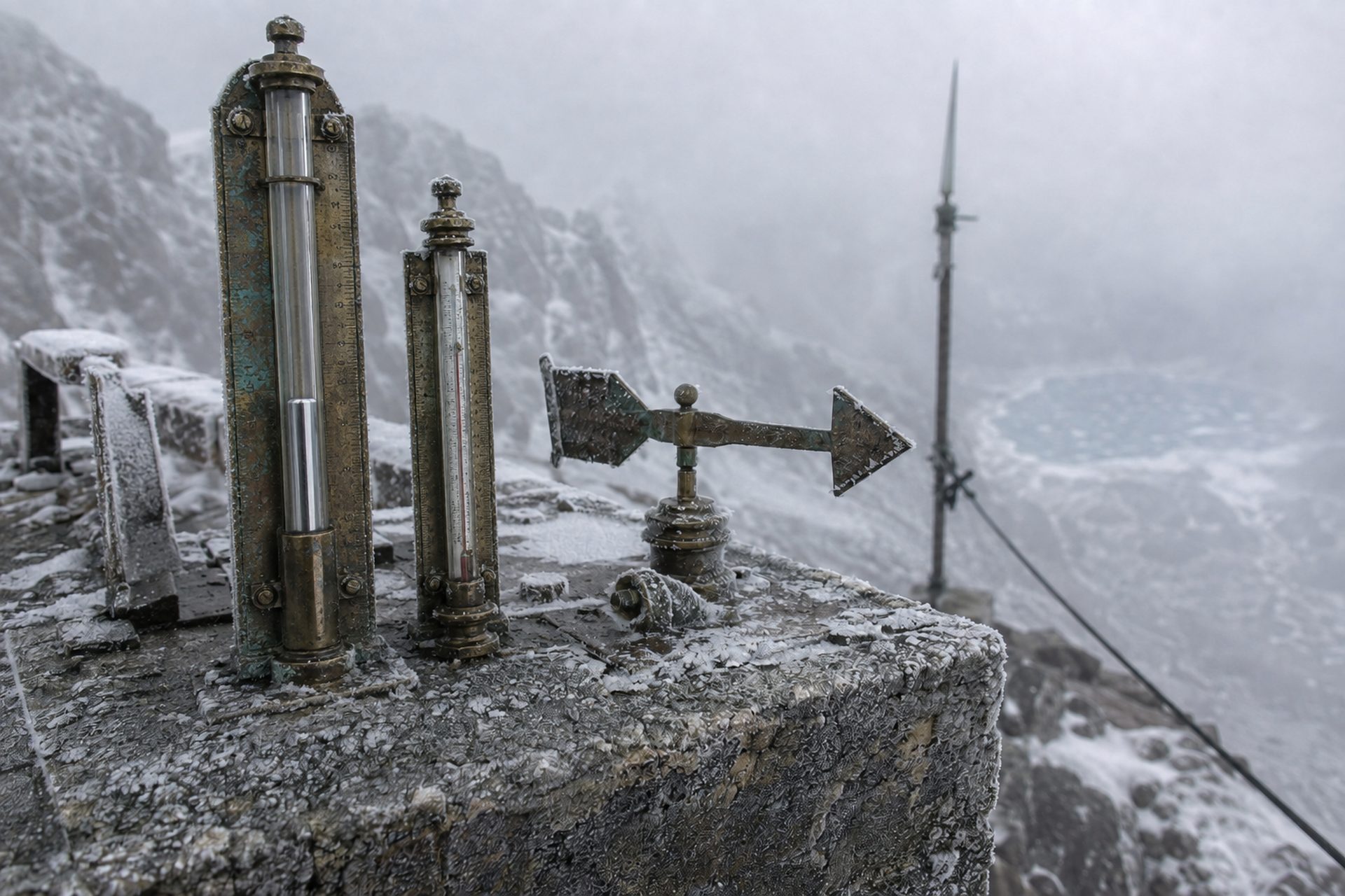 Reconstitution d’instruments météorologiques anciens givrés au sommet du pic du Midi