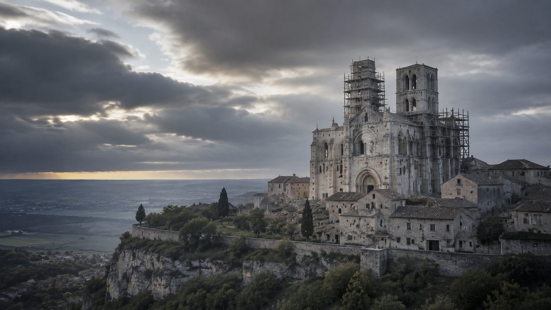 Église romane gasconne évoquant le renouveau architectural du XIe siècle