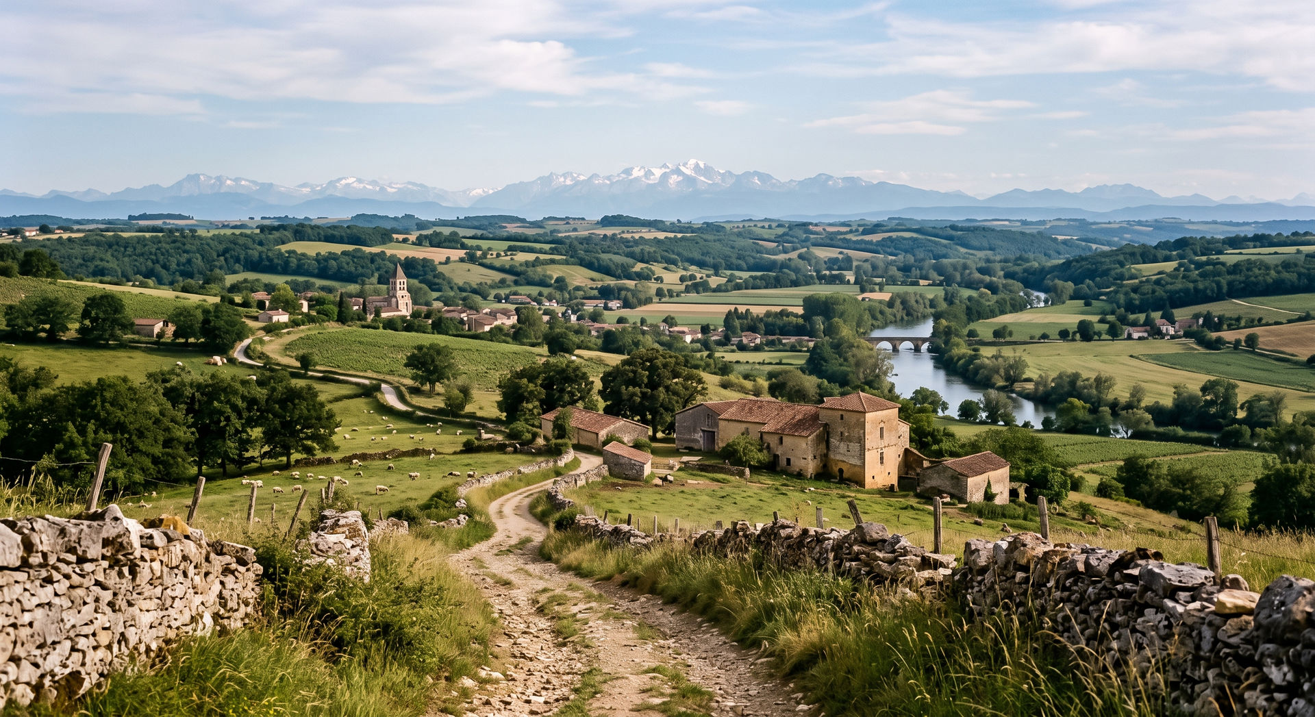Paysage de Gascogne, ouverture de l’Atlas historique