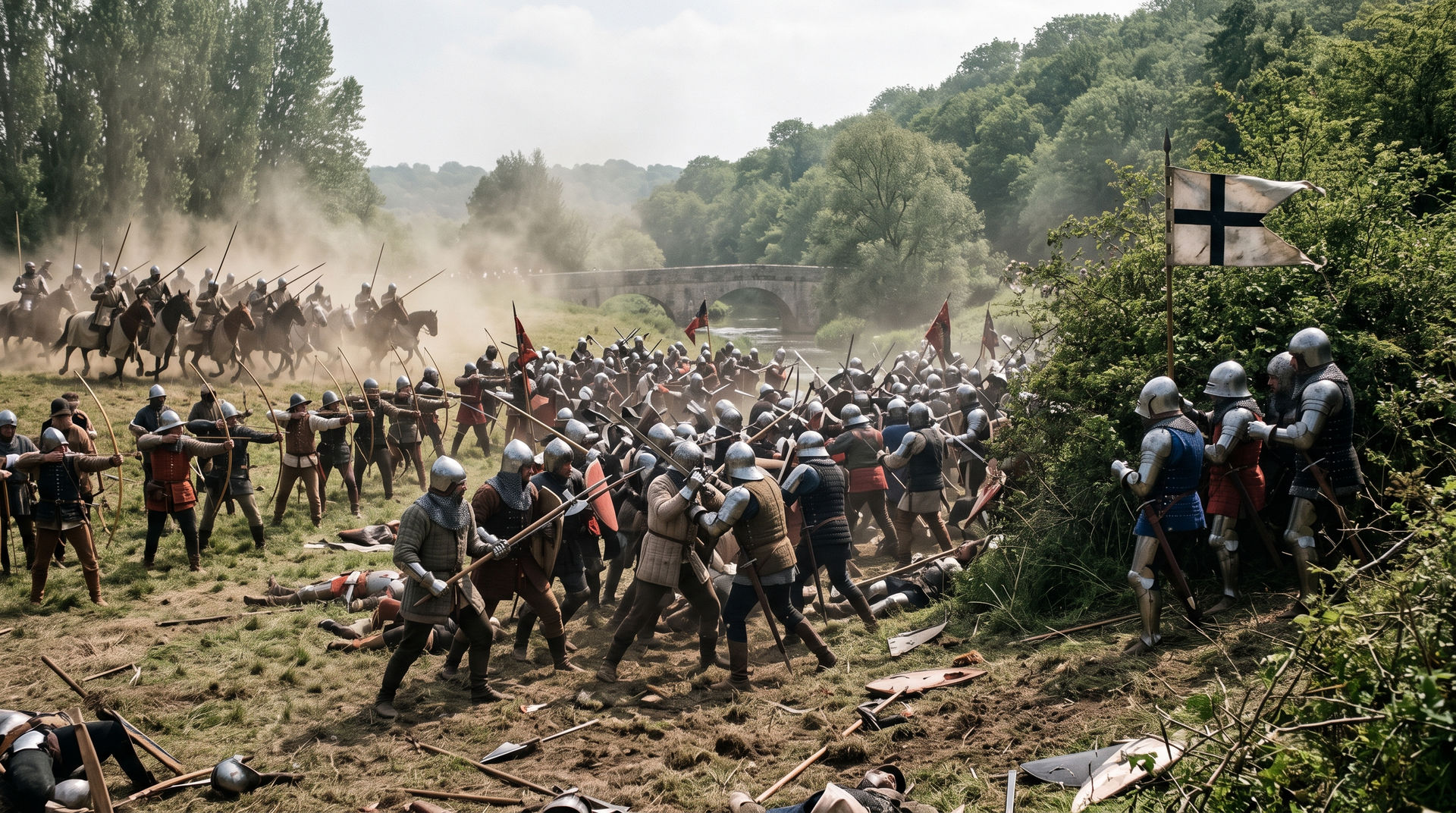 Évocation de la bataille de Cocherel du 16 mai 1364