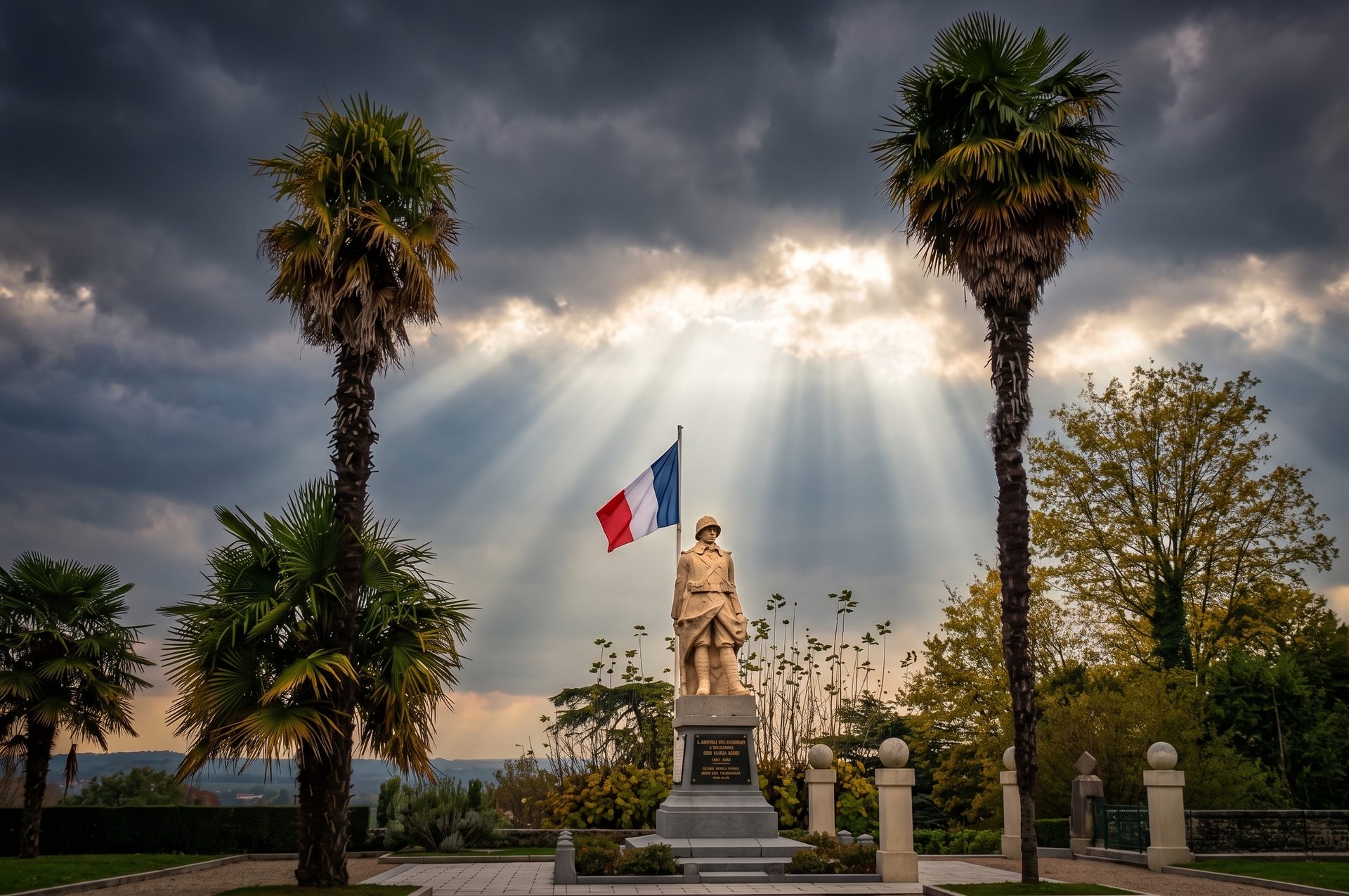 Photographie du monument aux morts de Montesquiou.