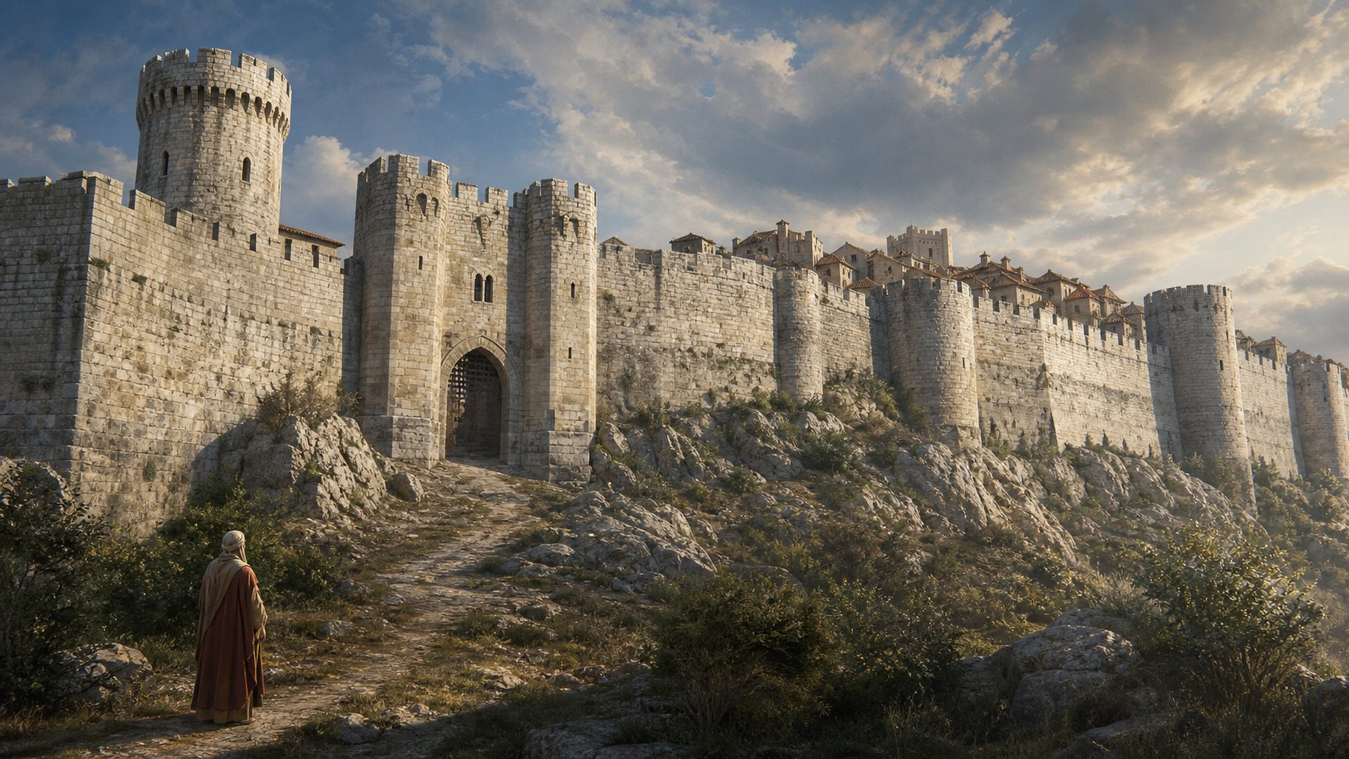 Restitution illustrée des puissantes murailles médiévales de Béziers